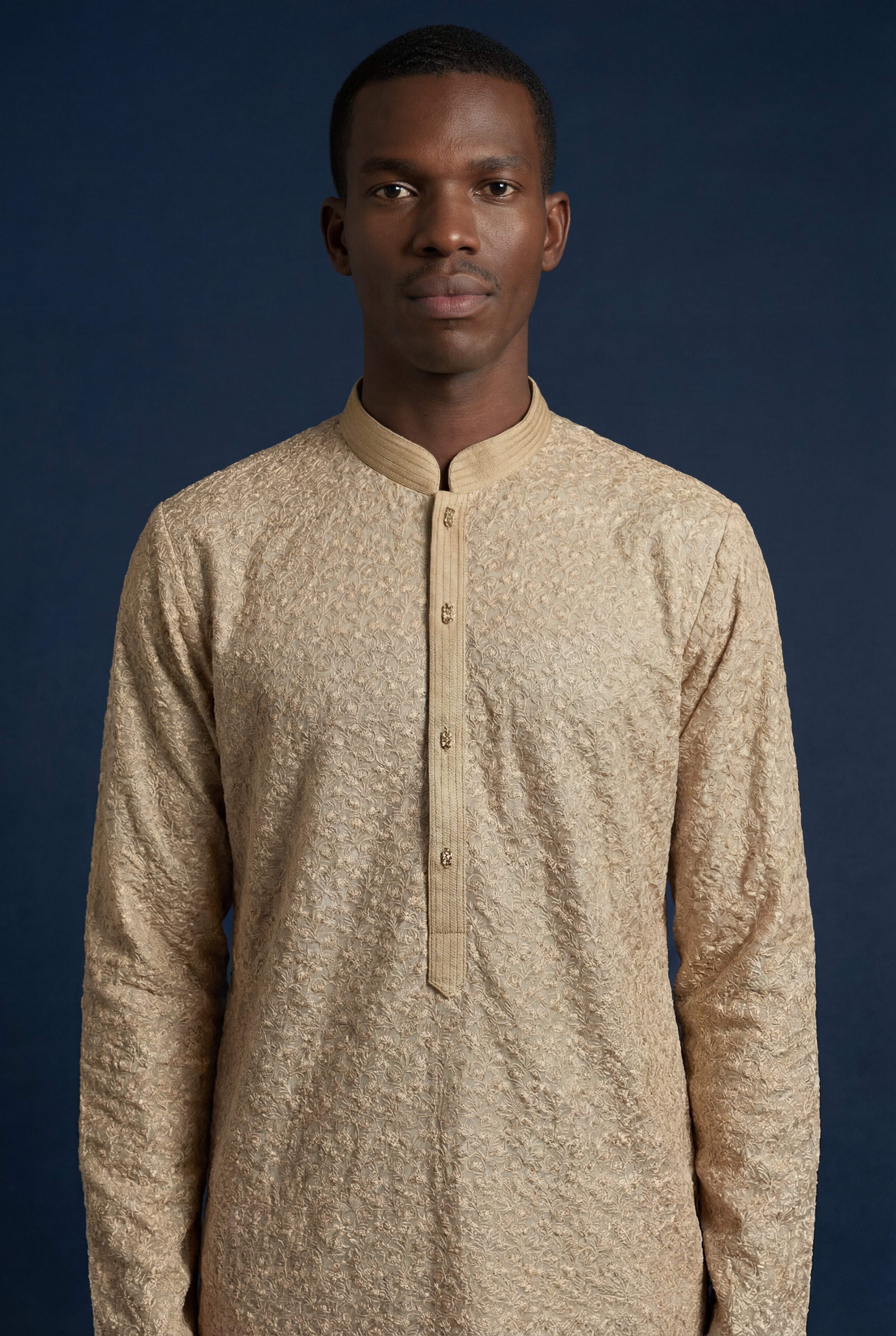 Textured Threadwork Kurta