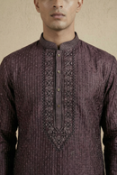 Textured Silk Kurta Set
