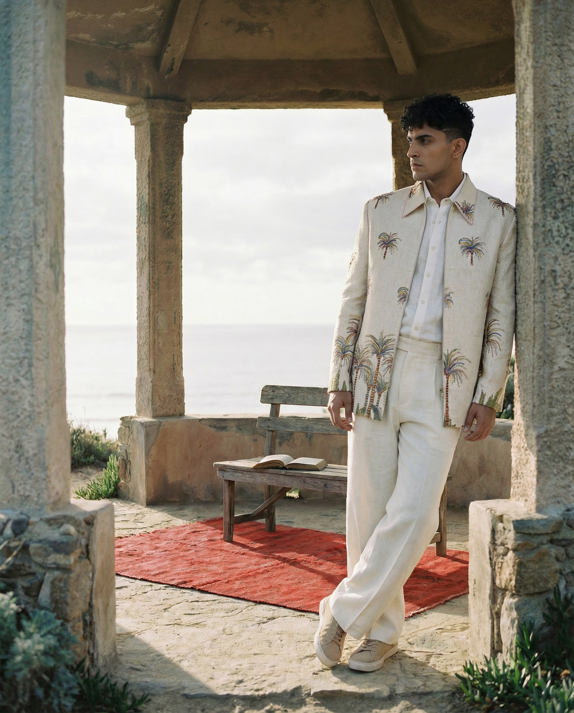 Maré Palm Zipper Jacket