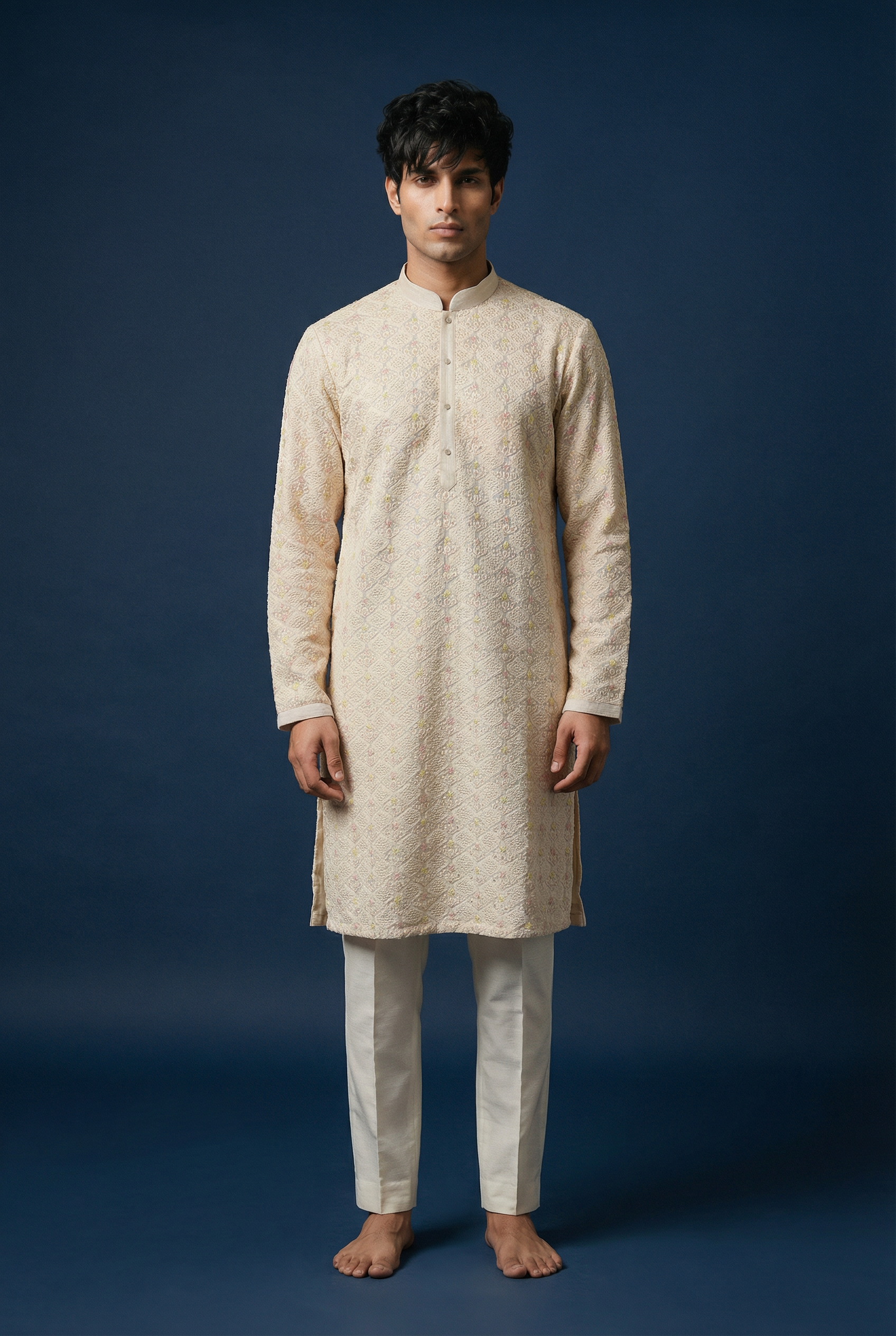 Lucknowi Chikankari Georgette Kurta Set