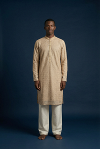 Textured Threadwork Kurta
