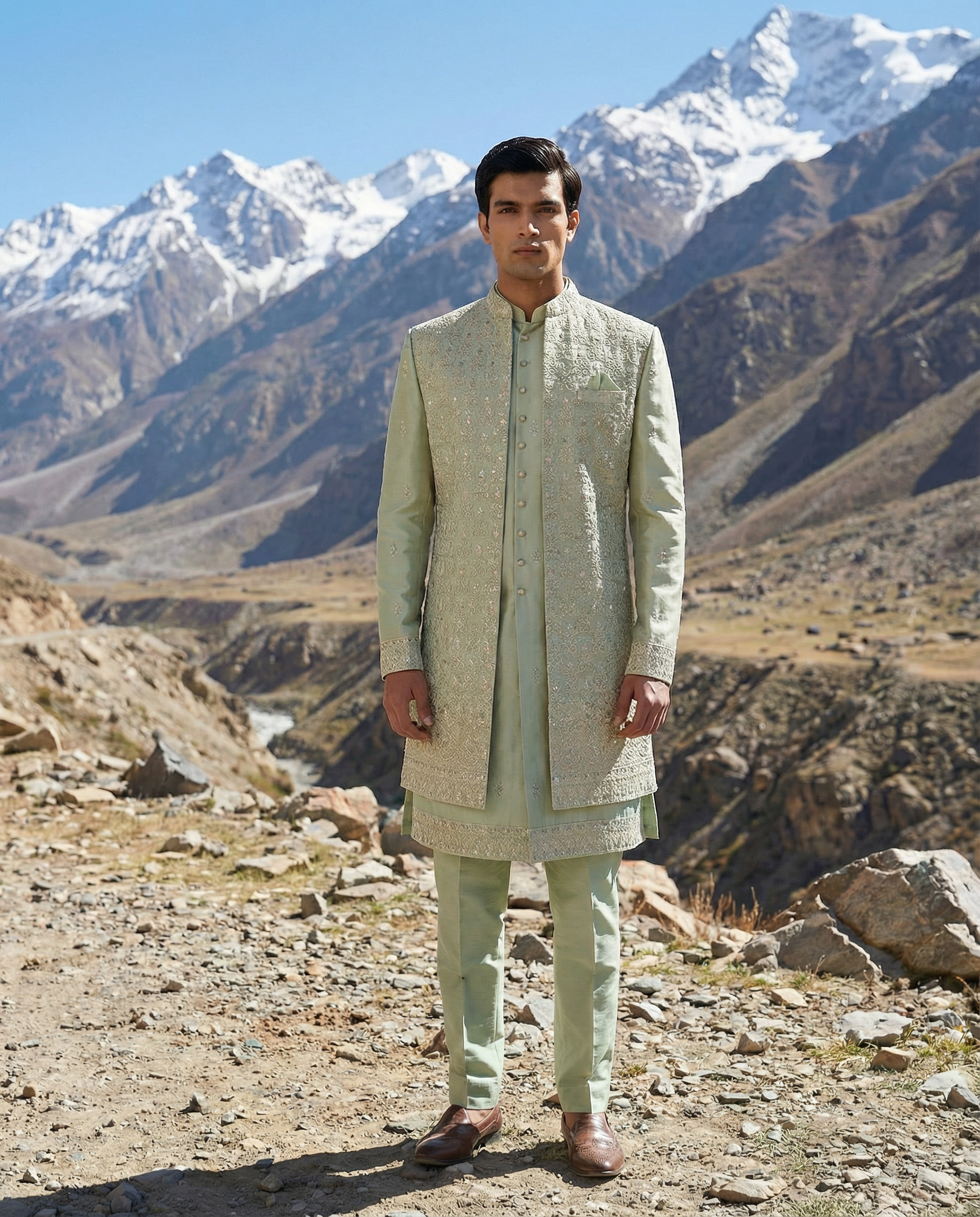 Aurelian Embroidered Jacket Set