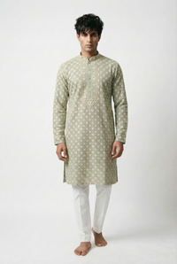 Floral Jaal Embroidered Kurta Set
