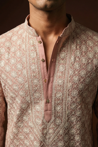 Floral Jaal Embroidered Kurta Set