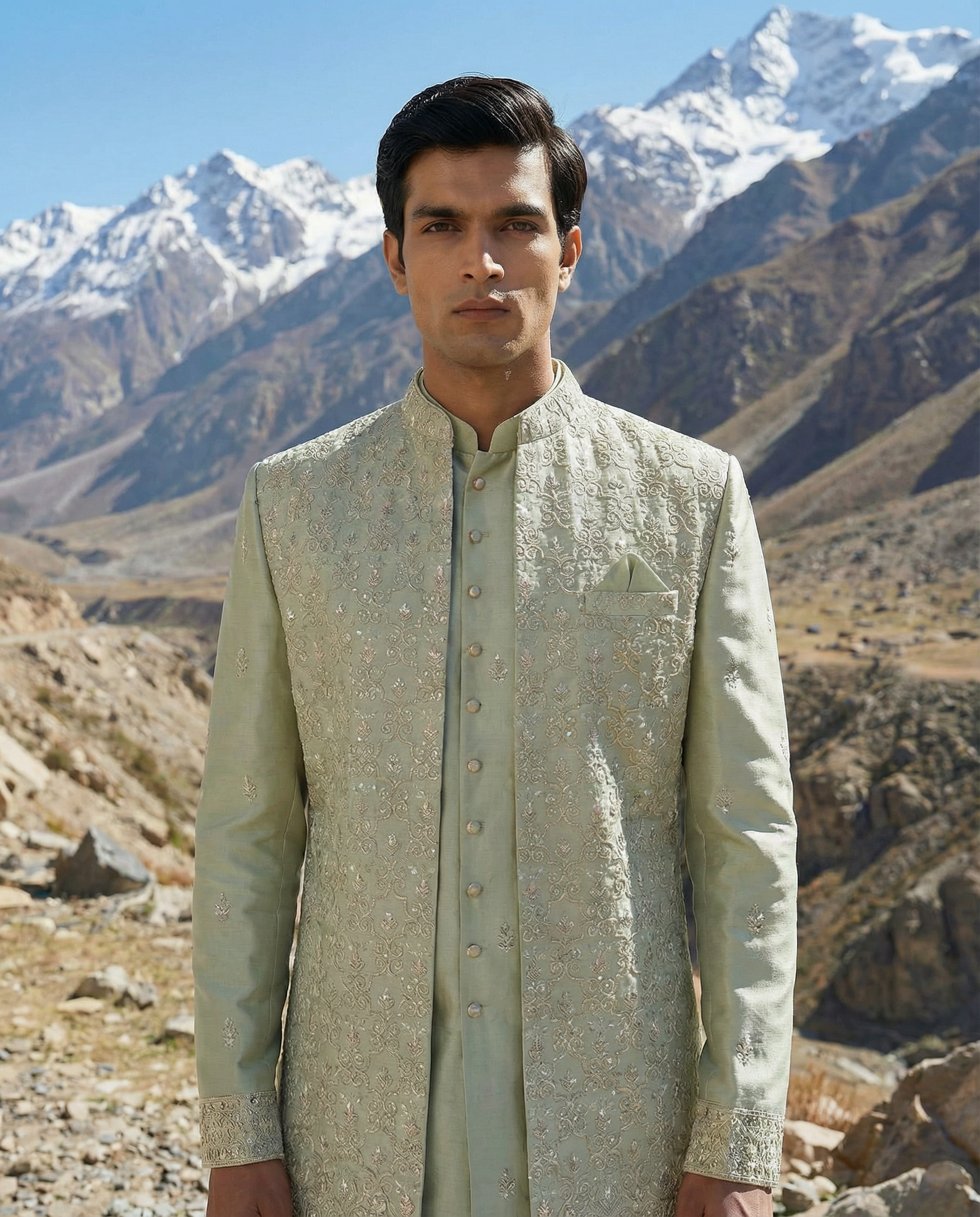 Aurelian Embroidered Jacket Set