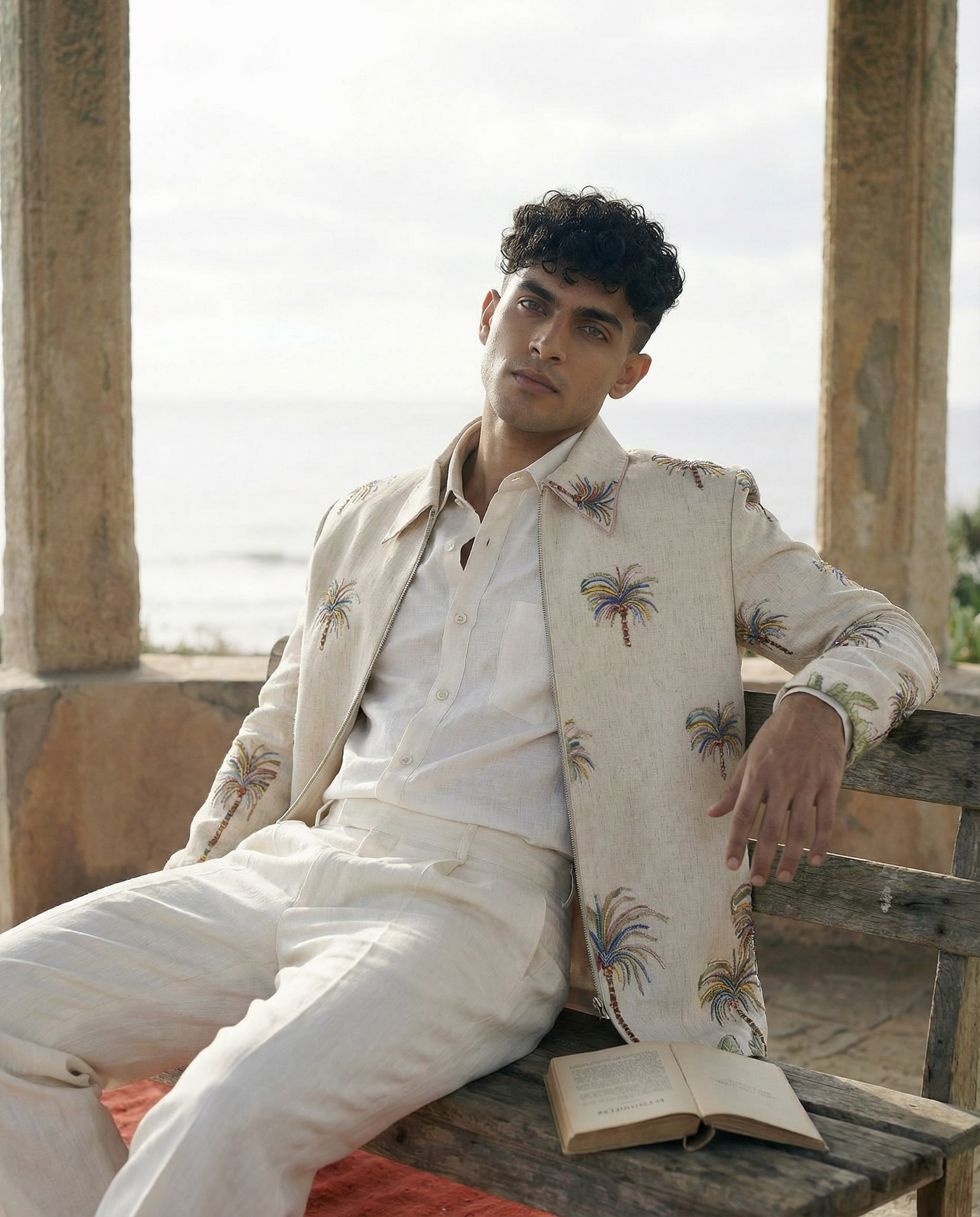 Maré Palm Zipper Jacket