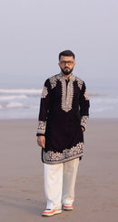 Velvet thread work Kurta