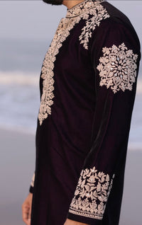 Velvet thread work Kurta