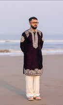 Velvet thread work Kurta