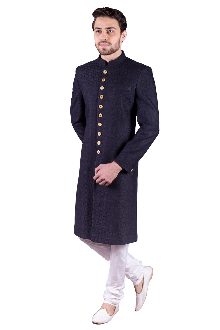 Imported Jacquard Readymade Mens Nawabi Indo Western Collection Catalog